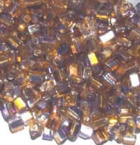 50g 5x4.5mm Silver Lined Topaz Purple Triangles